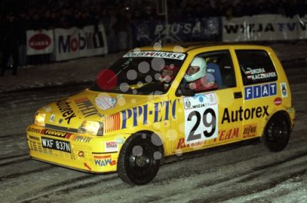 Jacek Sikora i Marek Kaczmarek - Fiat Cinquecento Sporting.